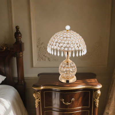 Lampe de table en cristal Jywon