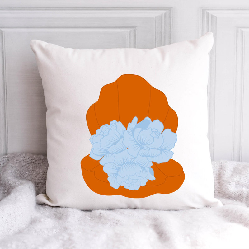Maurilla Reversible Throw Pillow, 14"H x 14"W