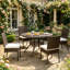 Outdoor Kitchen Chairs,Rattan Outdoor Dining Chairs,Garden Chairs(4Pcs Chairs)
