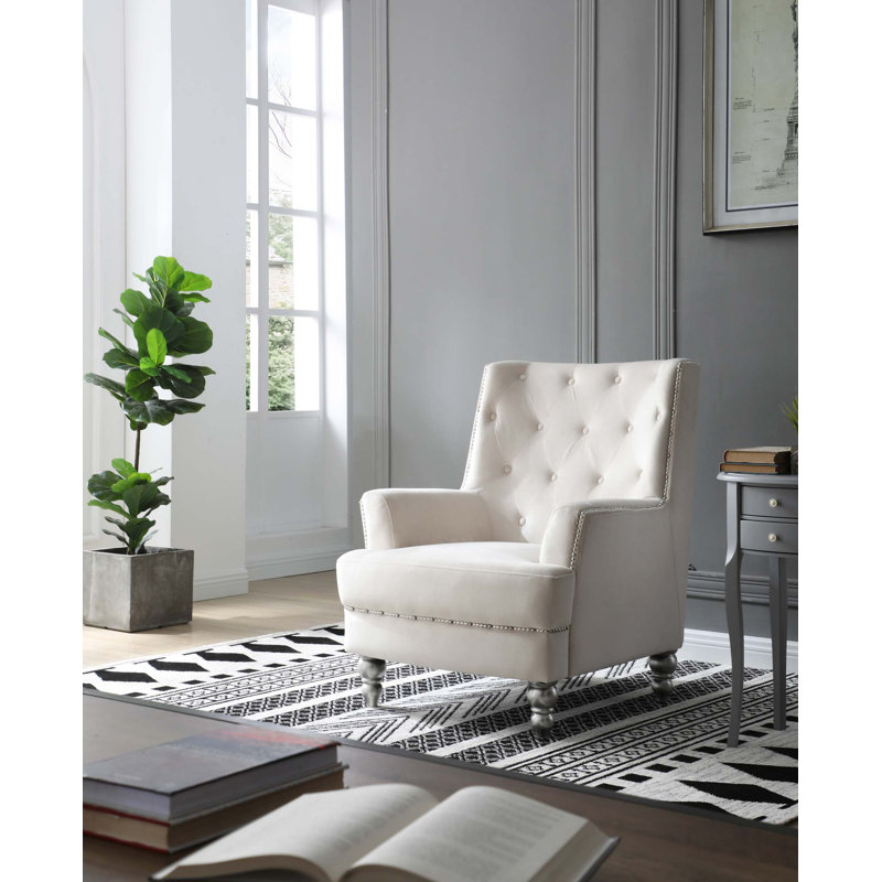 Fauteuil élégant pour les espaces confortables, Ivoire ivoire