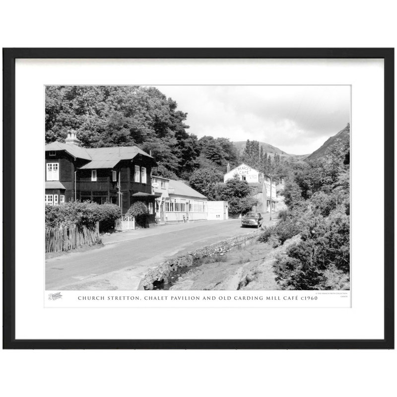 Church Stretton, Chalet Pavilion And Old Carding Mill Cafe C1960 by Francis Frith - Single Picture Frame Print