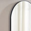 Miroir mural 36 * 22 "Miroir arqué en métal avec cadre en métal-1192266367