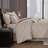 7 PCS Queen Comforter Set Beige-128367436
