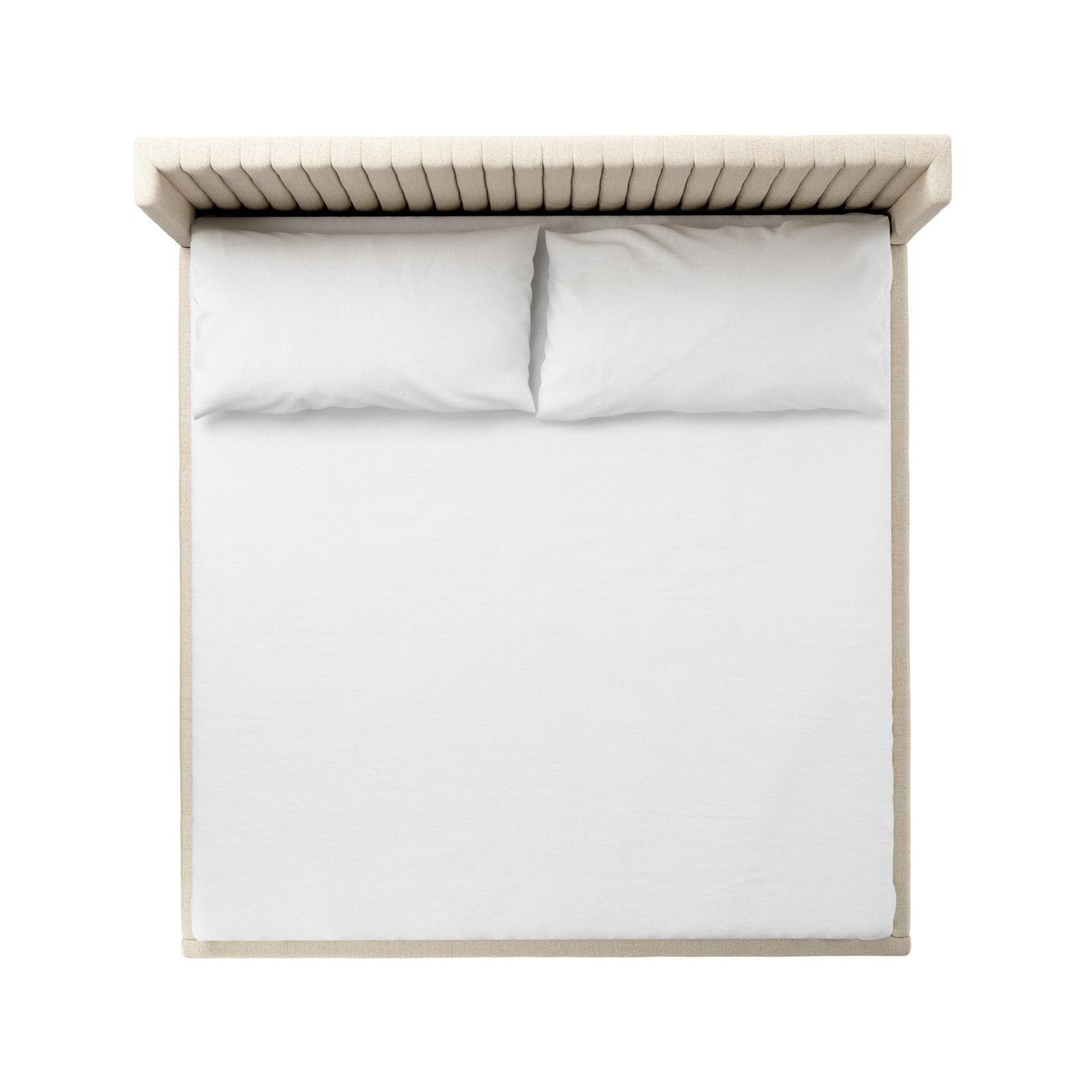 Lydia Wingback Bed, King, Thames Cream