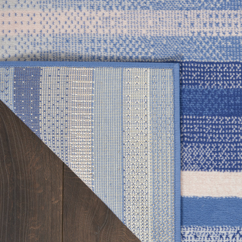 Striped Indoor Rug, Runner 2' x 8'
