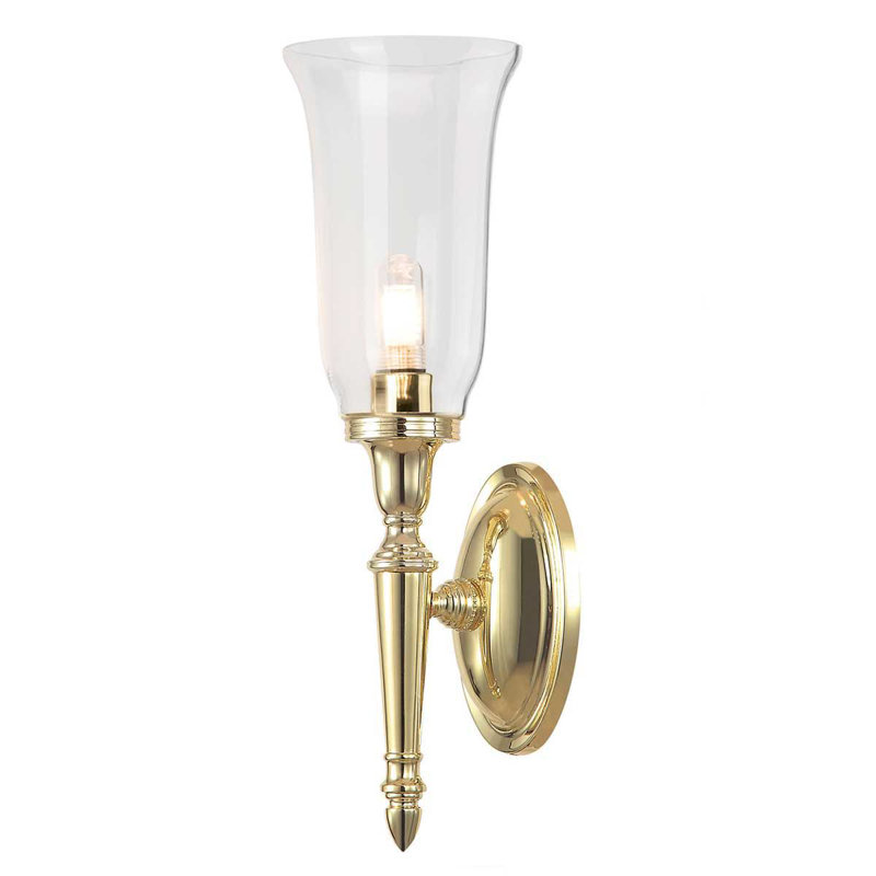 Thornsberry 1-Light Wallchiere, Polished Brass