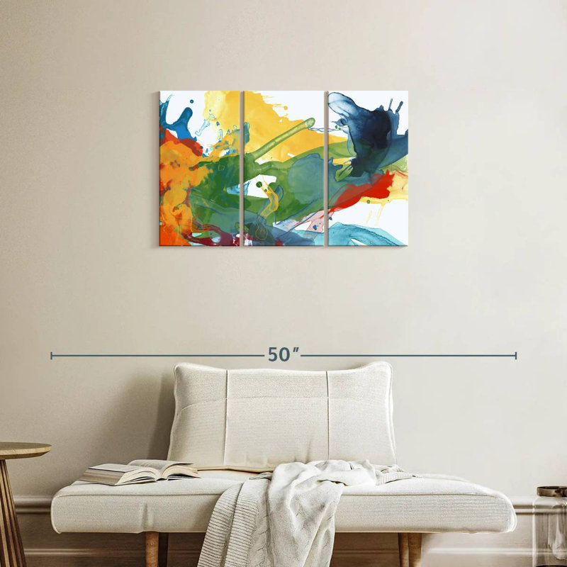 Avery Primary Abstract I, 20" H x 33" W