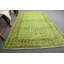 Tapis Boho, tapis Oushak, tapis rétro, tapis turc, tapis vert froid, tapis 3,9 x 6,7 pi
