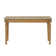 Apollonio Transitional Rectangular Sofa Table with Natural Marble Top in Antique Gold
