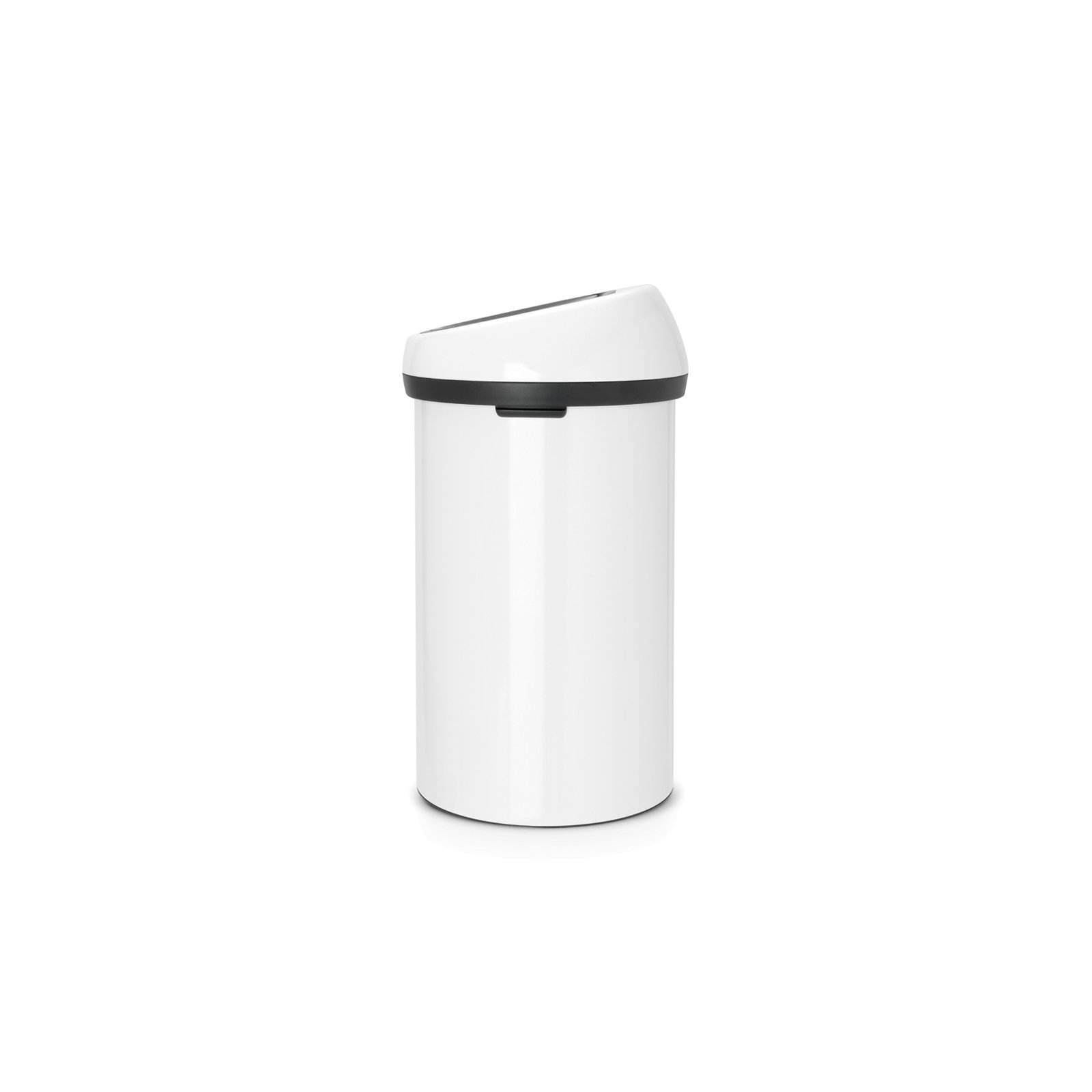 Brabantia Touch Top Trash Can 16 Gallon, White