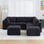 Canapé modulaire 6 pièces rembourré-435850051