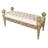 Taffeta Fabric Upholstered Bench