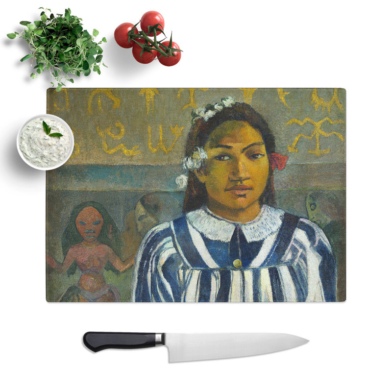 Tehamana by Paul Gauguin Chopping Board, 28.5cm W x 39cm L