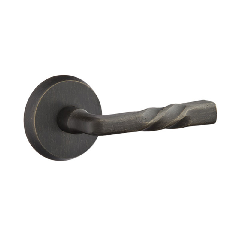 Levier de porte avec rosette Montrose Passage (Hall & Closet), Bronze moyen, Droite