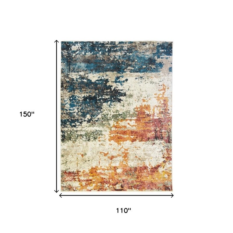 Climon Abstract Rug, Rectangle 9'2" x 12'6"