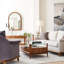 Martine Glass-Top Console Table