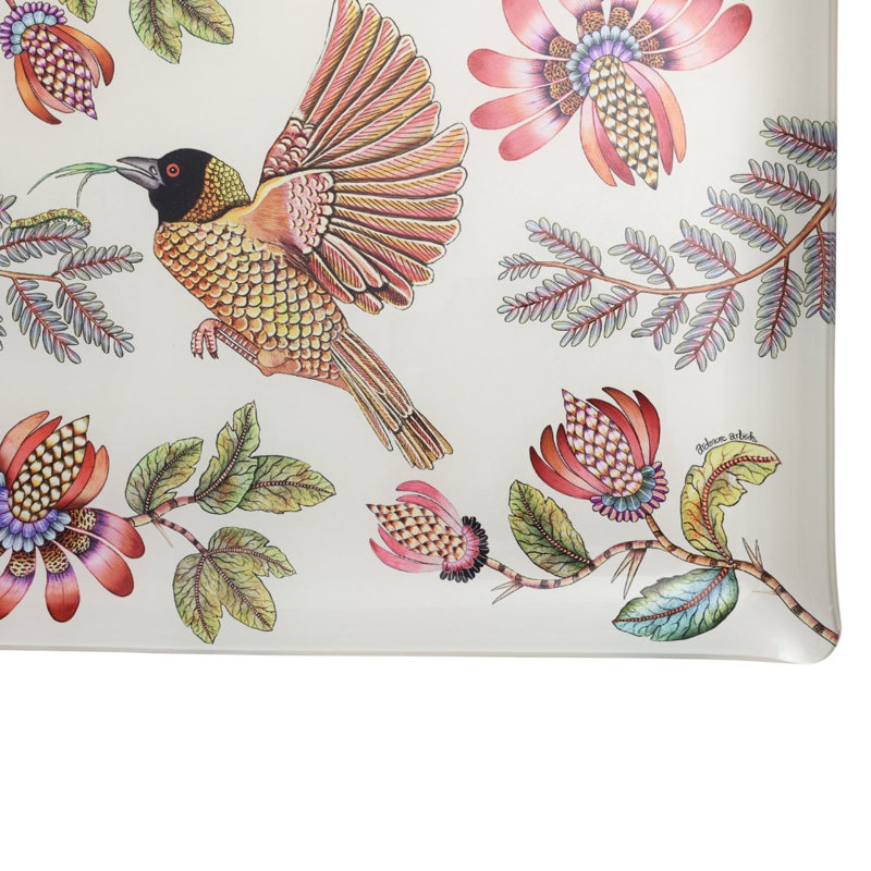Weaver Garden Acrylic Tray, 18" W x 14" D x 1.5" H, Stone
