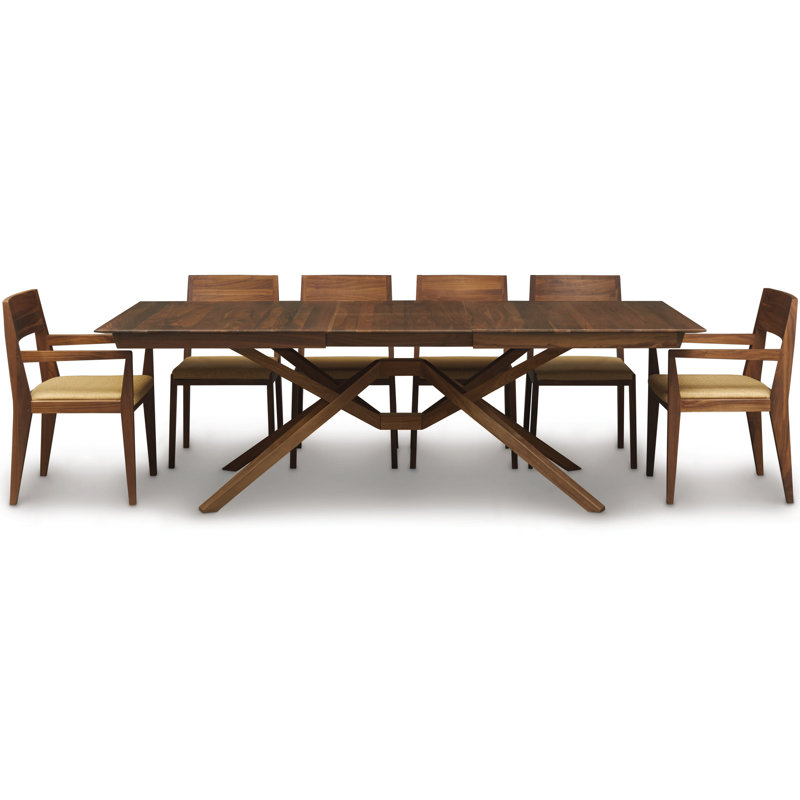 Exeter 48" Fixed Solid Wood Dining Table, Autumn Cherry, 84" L x 48" W