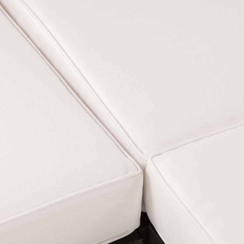 Fauteuil de jeu en bois blanc avec coussins d'eau, l 30,15 po x P 30,15 po, H 26,64 po - style classique, revêtement