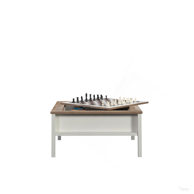 Gaming/Coffee Table, White Finish