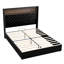 Lit tapissier avec tête de lit à oreilles capitonnée, tablette de rangement et port USB-947845516
