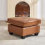 88” Square Arm Sofa With Ottoman-634450718