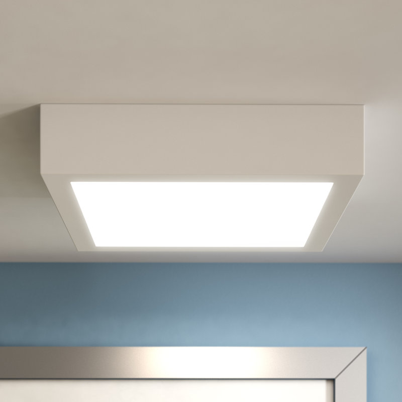 LED Flush Mount, White, 2700K