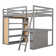 Ghillie Loft Bed with Built-in-Desk by Harriet Bee