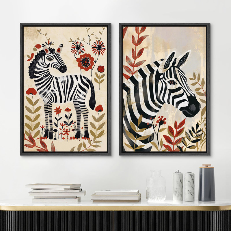 Reproduction d'art sur toile encadrée, H 36 po x l 24 po, Cadre noir