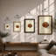Geometric Fish Mid-Century - Framed Print-392948788-392948790
