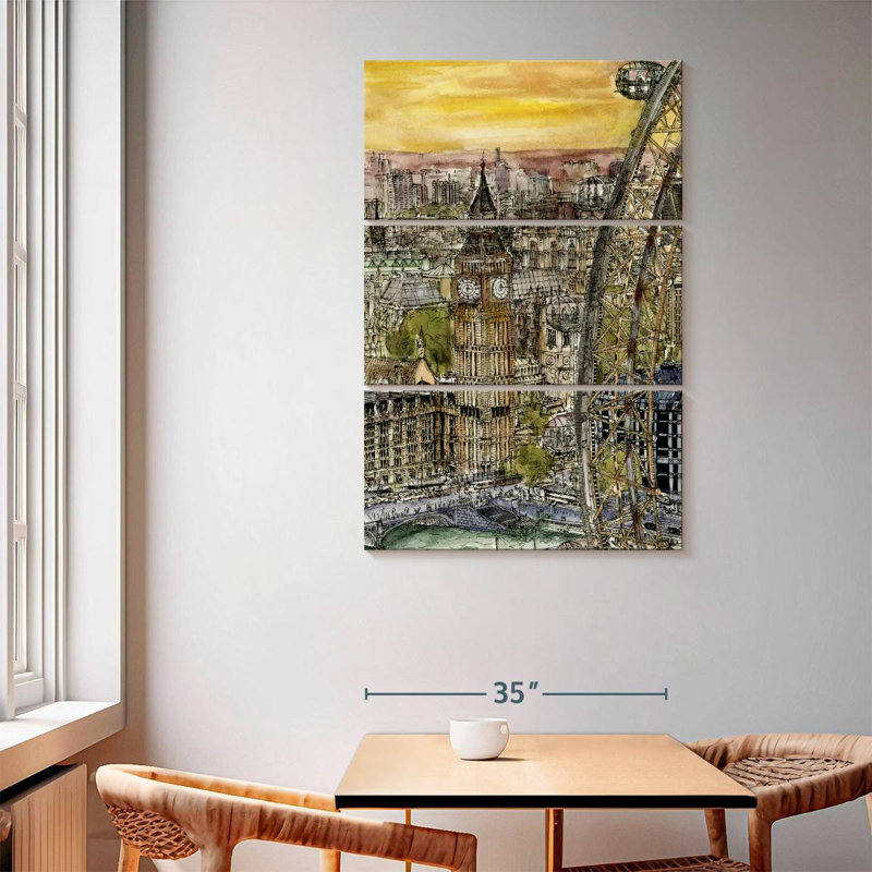 Nicci Iconic City Scene IV, H 65 po x l 42 po