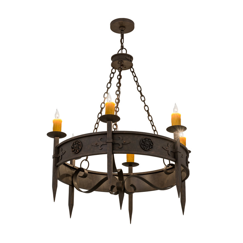 Ranchester 6 - Light Chandelier