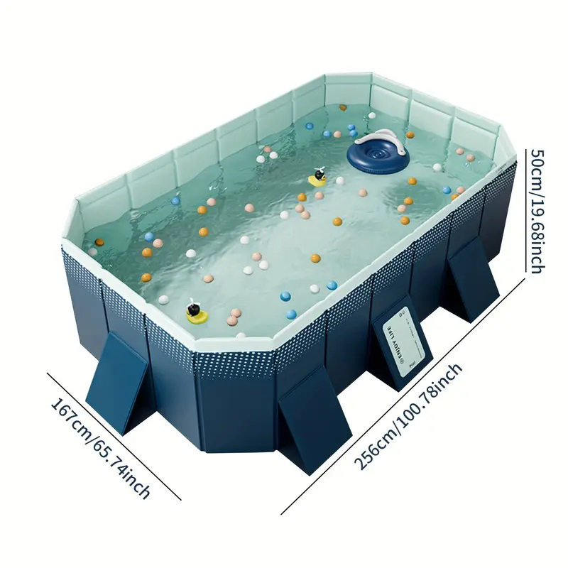 2.6PVC inflatable folding swimming pool