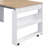 Compact 33.5x15.7x69inch Buffet with Hutch and Foldable Dining Table, Multifunctional Cupboard with Storage Shelf and Side Hooks for Small Places,Studio, Apartment-1159921052