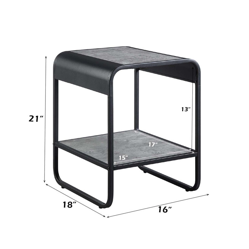 Table de bout avec rangement Chares