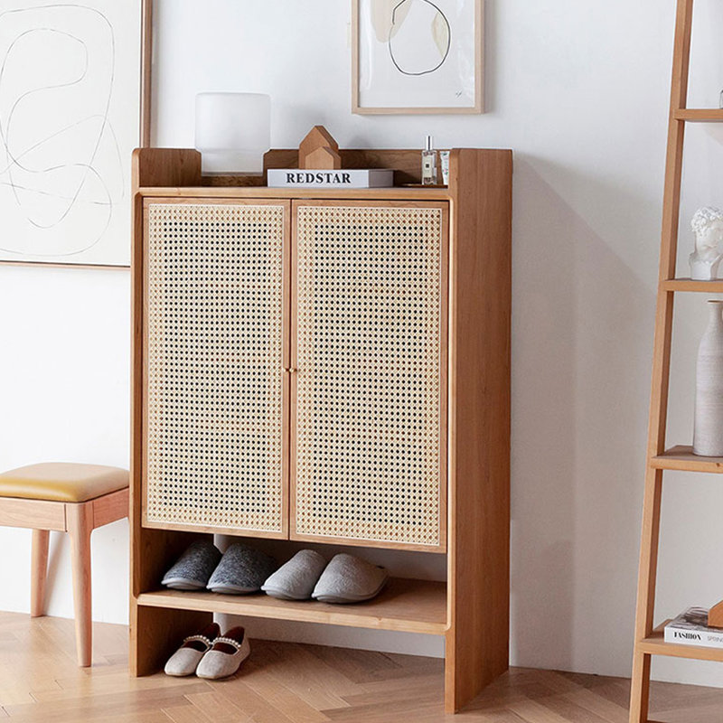 20 Pair Shoe Storage Cabinet, Yellow