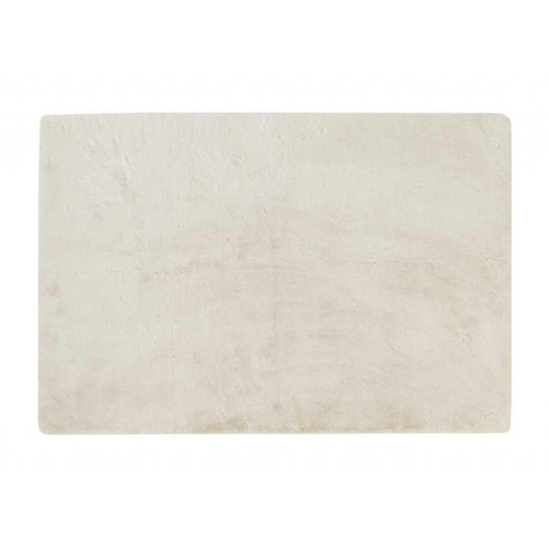 Tapis noué à la main en fausse fourrure Abasi, Rectangle 5 pi x 8 pi