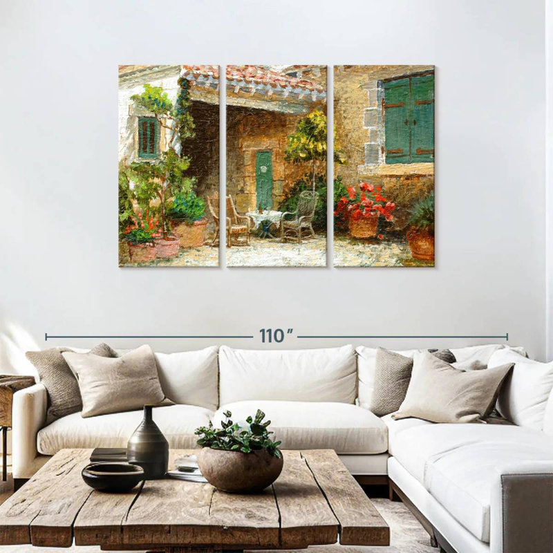 Lilie Provence Barn, 48" H x 74" W