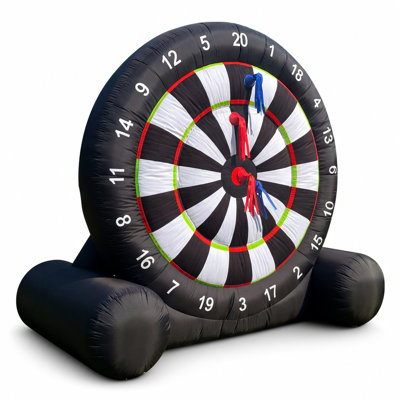 GR8FUN 6FT Inflatable Dart Board Throw Dart with Built-in UL Blower, Giant Dart Throwing Game, Portable Inflatable Soccer Dart Board for Outdoor/Indoor Events, Parties, Carnivals