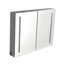 40 po L 30 po x H 30 po Grande armoire à pharmacie rectangulaire en aluminium à fixation en surface avec miroir
