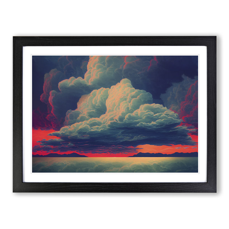 Clouds at Sunset Vol.1 - Framed Print, Black, 34cm H x 46cm W x 2cm D