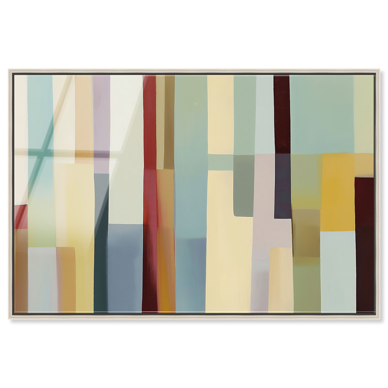 Vertical Sequence II Acrylic Print Office Wall Decor by Art Remedy, Ready to Hang, 15 x 10, 21"H x 31"W, Silver Frame