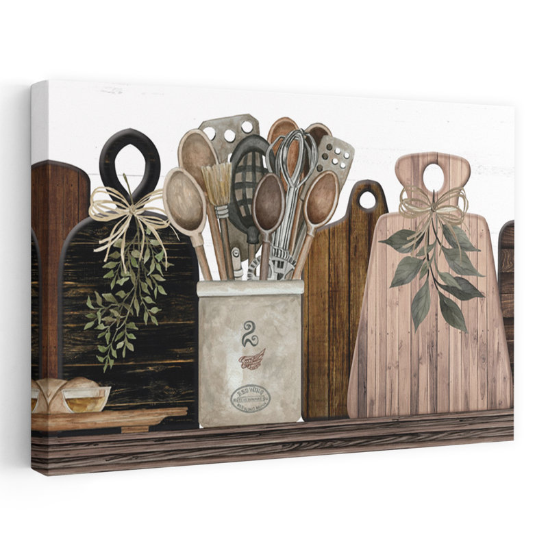 Cutting Boards II Rustic Contemporary Art, 16" H x 24" W
