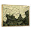 Jacovian abstrait crème vert pétale danse I - abstrait grand art mural-663778369-663778373-691709778