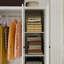 Armoire 3 portes avec tiroirs, garde-robe blanche pour le rangement des vêtements