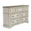 Commode double 7 tiroirs en bois massif avec miroir Colchester-95450062