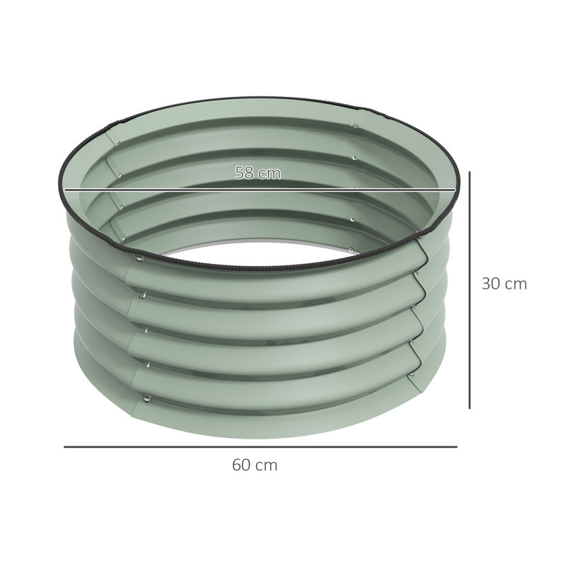 Buchler Metal Planter Box, Green