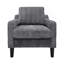 Chaise d'appoint confortable et de soutien avec coussin rembourré épais, idéale pour la détente et les intérieurs modernes-1752053912
