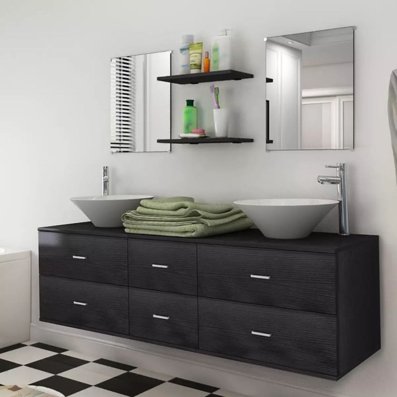 Apollo Bathroom Suite, Black