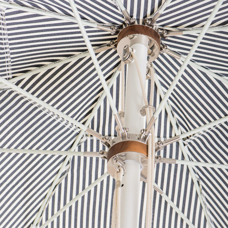 Patio 90'' W Umbrella, Navy/White Striped